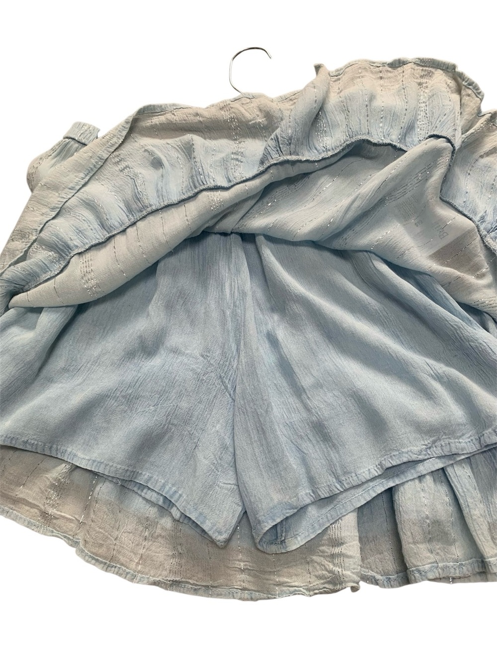 NWT Light Blue Ruffled Skirt - Raya Sun - Picture 3 of 6